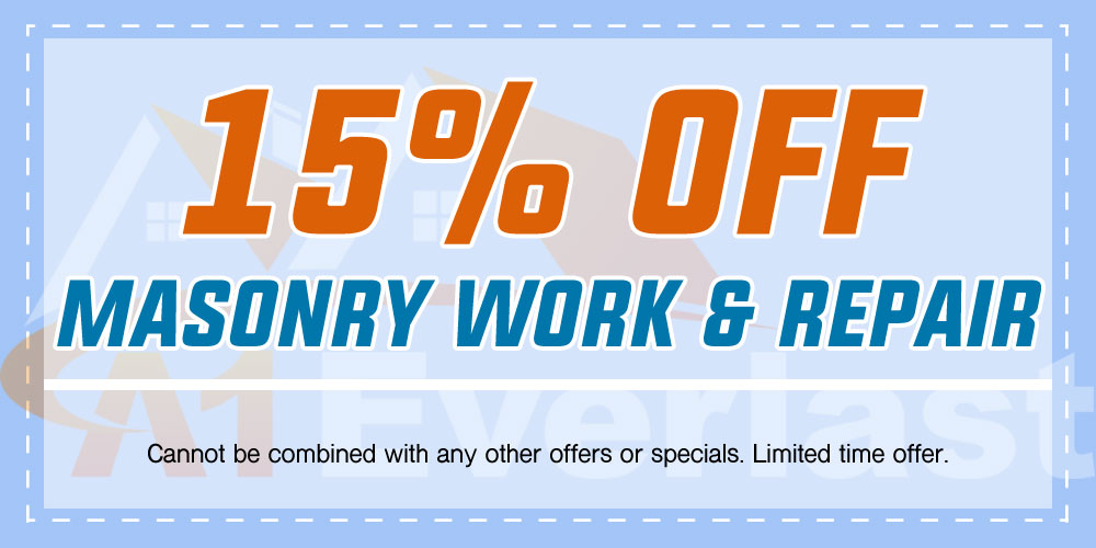15% Off Masonry Work & Repair